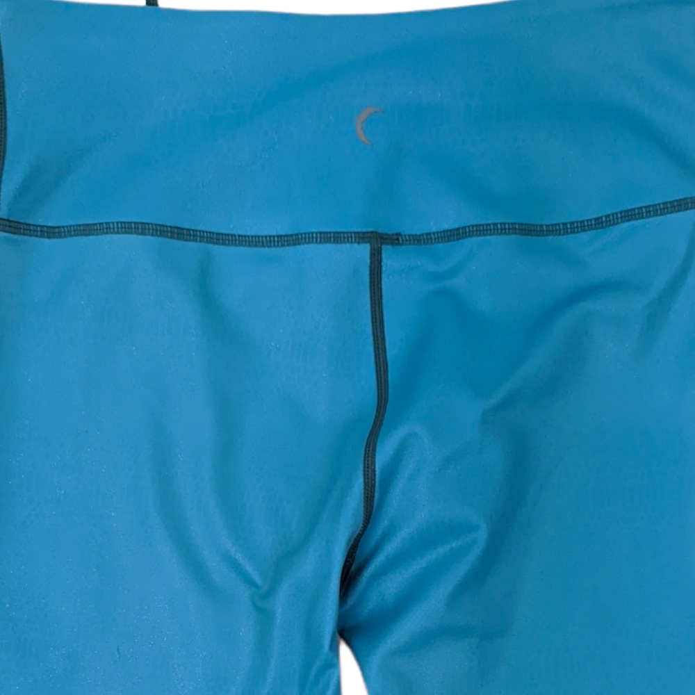 Zyia Active Light N Tight Leggings Teal Ombre Venom Metallic Women 6 8 Blue - Picture 8 of 12